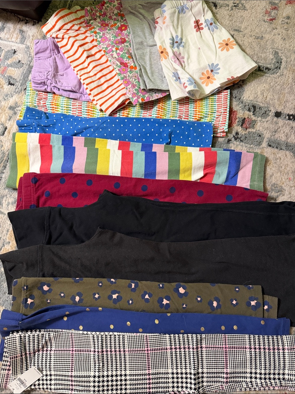 14 item girls legging/bike shorts lot size 5